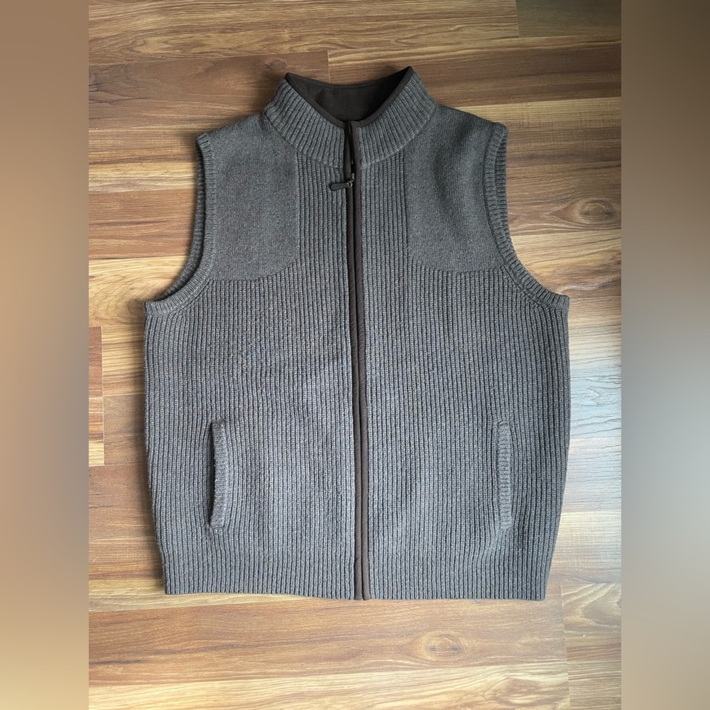 LL Bean Men’s Waterfowl Sweater Vest 100% Wool | men’s XL